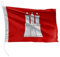 FLAGLY Bandiera di alta qualità Amburgo, 40 x 60 cm, peso tessuto 115 g/m², stampata, robusta con maglia e passante, accessori per barche a motore (40 x 60 cm, Amburgo)