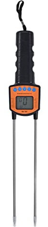 Digital Grain Moisture Tester, Tragbares Getreide-Feuchtigkeitsmessgerät, LCD Display, Testbereich 5-49.9%, Feuchtigkeitsmessgerät für Reis, Mais, Weizen