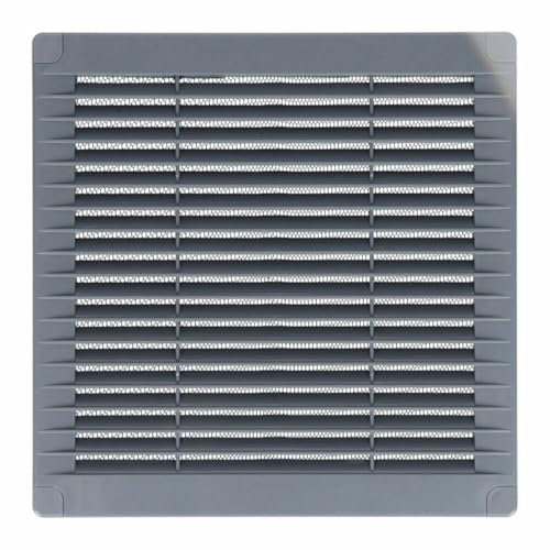 EDM Rejilla de ventilación 87705 Gris 20 x 20 x 0,7 cm Mosquitera