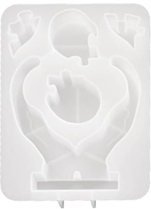 Hände Halten Herz Dekoration Form Kerze Gips Silikon Form Valentinstag Ornament Form Schmuck Machen Werkzeug