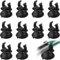 BUKYCAT 18 Pièces Ventouses pour Chauffage d'Aquarium, Ventouse Aquarium Support Clips, Ventouses Aquarium avec Porte-Tube Clips pour Aquariums (Pas pour Les Tubes De Ligne Aérienne)
