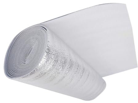 LZZYFPX 5m/10m Heizkörper Reflektierende Film Wand Wärmedämmung Reflektierende Film Aluminium Folie Dach Wärmedämmung Film Hause heizung(10m)