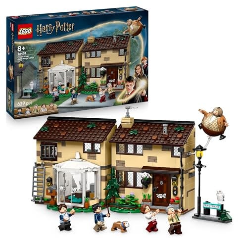 LEGO Harry Potter Privet Drive: Aunt Marge's Visit – Toy House with a Detailed Interior, 5 Minifigures & Inflated Aunt Marge Figure - Prisoner of Azkaban Gift for 8+ Year Old Girls & Boys - 76451