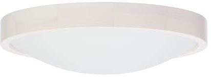 STOLARNIA PIKA Deckenlampe - Runde Holz Deckenleuchte Weiß Kiefer 2xE27 (∅37 cm) - Modern Weißlich Lampe für Schlafzimmer, Wohnzimmer, Flur, Küche - Stilvolle Kiefernholz ORION