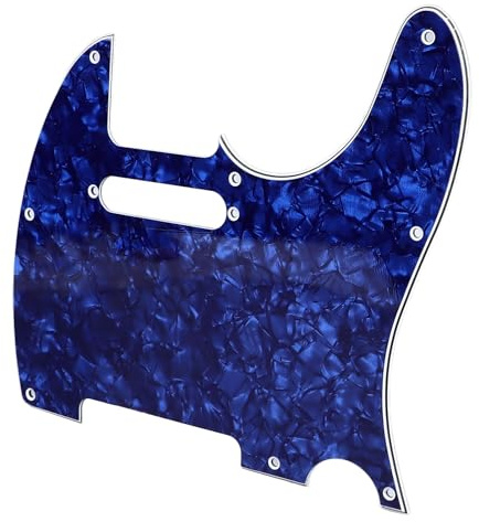 E Pearl PVC Gitarre Pickguard für Telecaster - Stylish i -Scratch Guitar Guard Plate für Musiker (GQ231 Blue Pearl)
