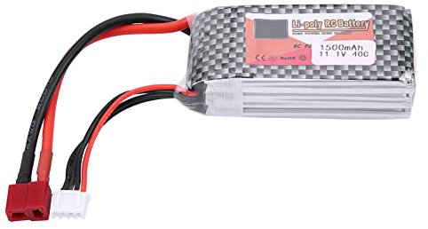ZOP POWER 3S 11.1V LiPo Battery, Rechargeable 1300mAh/4500mAh/5500mAh Capacity, T Plug Connector, for High Performance RC (11.1V 1500mAh 40C T plug)