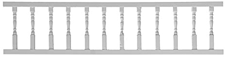 Kikumi 1:12 Puppenhaus Geländer Möbel Dekoration Mini Puppenhaus Holz Geländer Modell für 1/12 Maßstab Baby Haus und Puppe