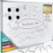 Whiteboard Magnettafel 90 x 59 cm, Schreibtafel Magnetisch & Abwischbar mit Stiftablage & 4 Memoboard Magnete; Must-Have Tafel für Schule, Büro & Zuhause