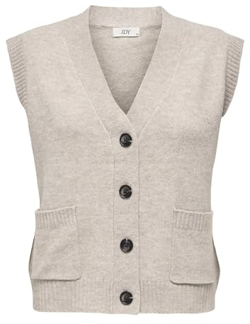 JDY Damen Jdysuper S/L V-Neck Vest KNT Noos Jdysuper S/L V-Neck Vest KNT Noos (1er Pack)
