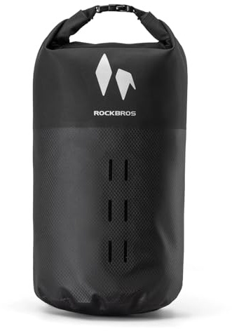 ROCKBROS Borsa da Forcella per Bicicletta 7L | Impermeabile, Chiusura Roll-Top, Anteriore per Bikepacking, Resistente e Compatta, Per MTB e Bici da Strada