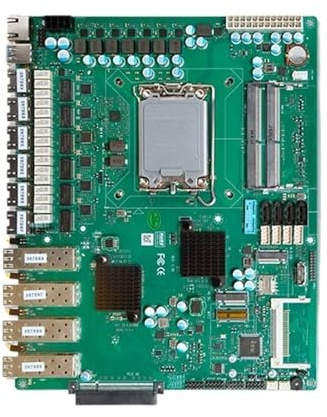 Placa Base de Control Industrial H610 Q670 de 12/13 generación, Red de 6 Gigabit, Puerto óptico de 40 Gigabit, Firewall Industrial, enrutamiento Suave(H610)