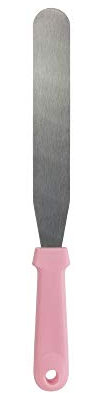 LILY COOK KP5171R/WEB Spatule Plate à Glacage Genoise INOX + PP Rose 3, 30 x 1, 80 x 33, 50 cm