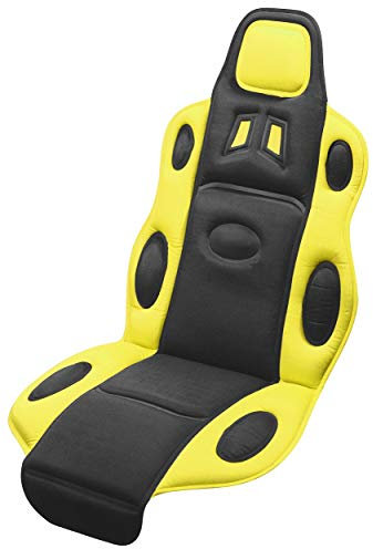 COMPASS 31653 Autositzbezug Race schwarz-gelb