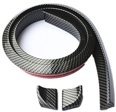 Zhuodingsen Auto Heckspoiler Car Rear Spoiler Adhesive Tape Universal Rear Spoiler Car Rear Spoiler Rear Wing Boot Spoiler für Autos LKW SUV,3D Carbon Fiber Soft Rubber 3.2CM