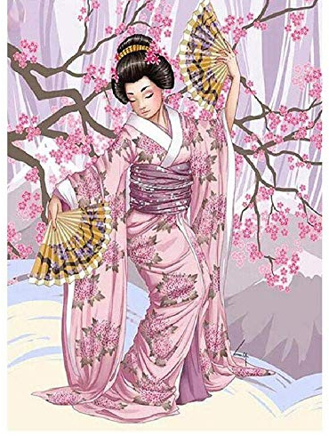 Wooden Jigsaw Puzzle 1000 Pieces Pieces -Japanese Geisha Jigsaw Puzzle Large Jigsaw Puzzle Game for Adults and Teenagers Kids
