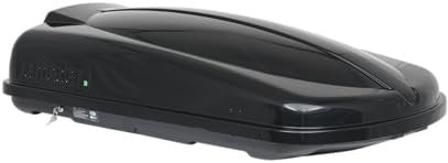 Dachbox rameder. TopBox 420 L schwarz glänzend Öffnung rechts Schnellspannbefestigung