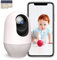 nooie 5G Babyphone mit SD-Karte, 2K Babyphone mit Kamera WiFi Haustierkamera, kabellose 360-Grad IP-Kamera, Bewegungsverfolgung, Super IR Nachtsicht, funktioniert mit Alexa, Zwei-Wege-Audio
