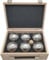 Obut K6 Jungle - Floral, 6er Set, Boule - Koffer, aus Frankreich Freizeitkugeln