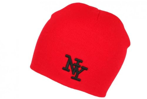 Hip Hop Honour NY Mütze, Rot, modisch, aus warmer Wolle, Newyo, Unisex, rot, Einheitsgröße