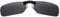 Boolavard Clip-on-polarisierte Nachtsicht-Fahrsonnenbrille mit UV-400-Blocker zum Tragen über einer Korrekturbrille (Schwarz)
