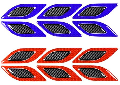 TNSRAY Auto Dekoration Aufkleber Reflektierende, 12 Stück Motorrad Reifen Aufkleber Sport Reflektierende Radaufkleber Personalisierte Auto Aufkleber Auto Geeignet fur Autoreifen