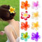 8 Stück Egg Flower Hair Claw Clips, starker Halt, Niedliche Blumenförmige für Frauen Mädchen Haarstyling Zubehör, Haarspangen Rutschfest Haarkralle, für Dickes Dünnes Haar