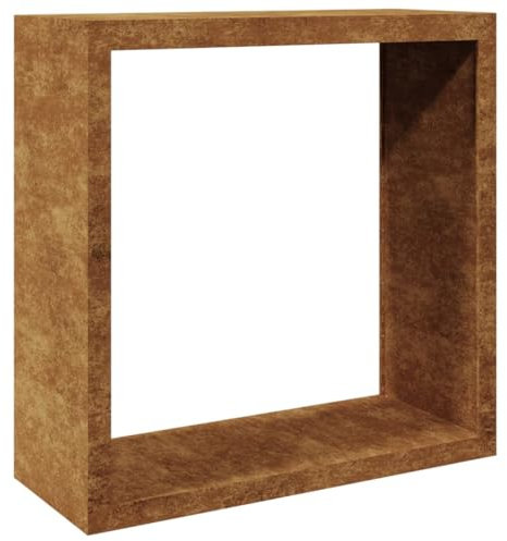 vidaXL Rastrelliera per Legna 100x40x100 cm in Acciaio Corten, Porta Legna, portalegna da Esterno, portalegna da Interno, Porta ceppi