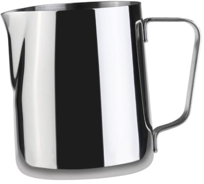 CRILSTYLEO 1Stk Milchbecher cappuchino kaffeetassen capuccinotassen Kaffeebecher für Cappuccino isolierte kaffeetasse Kaffeeaufschäumer Milch dämpfen Milchaufschäumer Latte-Art-Becher Silver