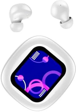 Kopfhörer kabellos Bluetooth 5.4 in Ear mit Bildschirm Wireless Mini Earbuds Headphones mit Touchscreen kleine schnurlose drahtlose Ohrhörer Earphones Bluetooth für kleine Ohren im Ohr Kopfhoerer