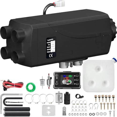 LYJYUJIE Diesel Air Heater With 8KW Silencer, 12 V Diesel Heater, 10 L Tank, 8000 W Diesel Parking Heater With Boat Monitor For Boat, Bus, Rv And Trailer ~/