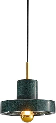 PTLYE Lámpara Colgante de mármol para Comedor, decoración Moderna de Isla de Cocina, iluminación Colgante, candelabros de latón