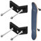 Supporto Da Parete Per Skateboard,Espositore Da Parete Per Skateboard Porta Skateboard 2 Pezzi Supporto Da Parete Per Snowboard Con Viti Per l'Esposizione e Lo Stoccaggio Di Tavole Da Skateboard (Nero