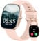 Smartwatch Damen Herren, 1.83 HD Fitness Tracker mit Schrittzähler/Blutdruckmessung/Pulsuhren/Telefonfunktion/SpO2, Gesundheitsuhr, 120+ Sportmodi, IP68 Wasserdicht Fitnessuhr für Iphone Android