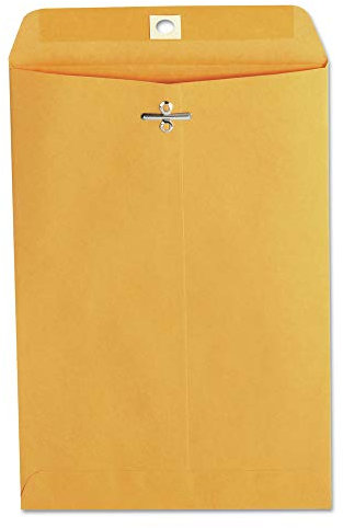 Kraft Clasp Envelope, Side Seam, 28lb, 6 1/2 x 9 1/2, Light Brown, 100/Box