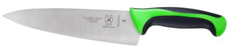 Mercer Culinary Millennia 8-Inch, Yellow, Stainless Steel, Green, 8 Chef's Knife