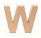 GLOREX 6 2029 123 - Papp - Buchstabe W, Buchstabe aus brauner Pappe, ca. 17,5 X 5,5 cm groß, zum bemalen und bekleben, für Serviettentechnik und Décopatch, ideal als Dekoration