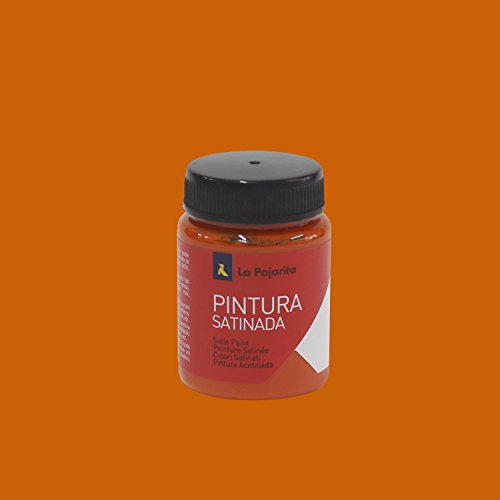 La Pajarita 111322 Pintura para Decoración y DIY, Satinada, 1, Naranja (Orange), 35 ml