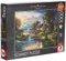 Schmidt Spiele 59467 Thomas Kinkade, Im Naturparadies, 1.000 Teile Puzzle, Meerkleurig