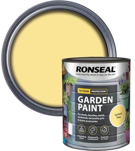 Ronseal RSLGPLT750 750 ml Garden Paint - Lemon Tree