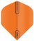 RED DRAGON Hardcore XT Colours Extra Thick Standard Dart Flights - 5 Sets Per Pack (15 Dart Flights in total) (Orange)