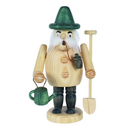 Räuchermännchen Gärtner, H: 18 cm, handbemalt im Kunsthandwerks-Stil