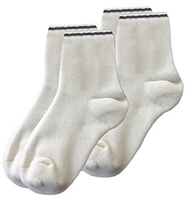 Sangora 2er Sparpack Fußwärmer 8080166 = M in wollweiss-wollweiss