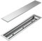 Skyflame Braciere lineare in acciaio inox con coperchio per bruciatore, 91,4 x 15,2 cm