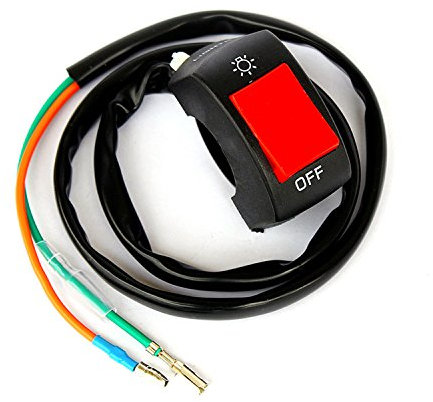 Ytian 7/8 Motorrad Blitz Warnleuchte Lenker Schalter Blinker Lampenschalter für Motorräder Elektromlatten ATVs Motorroller Schneemobile (Light Switch)