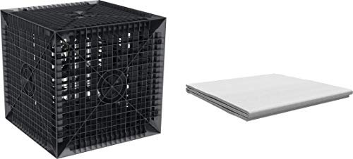 S-lon Regenwasser Versickerung Sickerbox (205 L) - Schwarz, Polypropylen (PP), Würfel, inkl. Geotextil