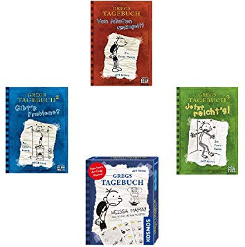 Greg Die volle Power Band 1-3 Greg's Tagebuch 1. Von Idioten Umzingelt, 2. Gibt's Probleme? 3. Jetzt reicht's Tagebuch - Heissa Mama - Das schnelle Kartenspiel