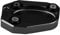 Motorrad Ständer Seitenständer Pad CNC Aluminium Vergrößern Verlängerung Kickstand Polsterplatte Unterstützung Fuß Platte Extension Plate für Z1000 Z1000SX ZX10R ER6N ER6F ZX6R(Schwarz)