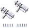 Concisea 2Pcs loquets de Porte de Sécurité Verrou de Porte Acier inoxydable Verrou Loquet Petit Dispositif antivol Pour Porte Coulissante Portes en Bois, Portes de Salle de Bain, etc