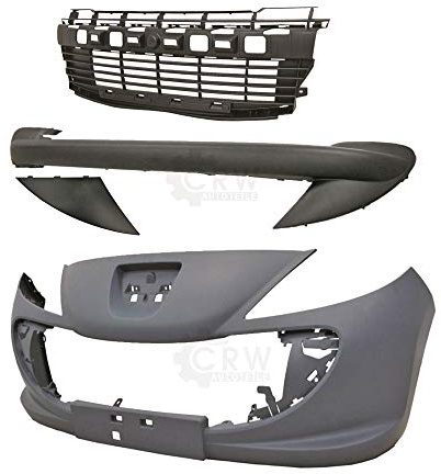 Kit pare-chocs avant apprêté + accessoires pour Peugeot 206+ Plus à partir de 2009