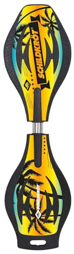 Schildkröt® Waveboard Good Vibes Ocean Drive, Schwarz-Gelb